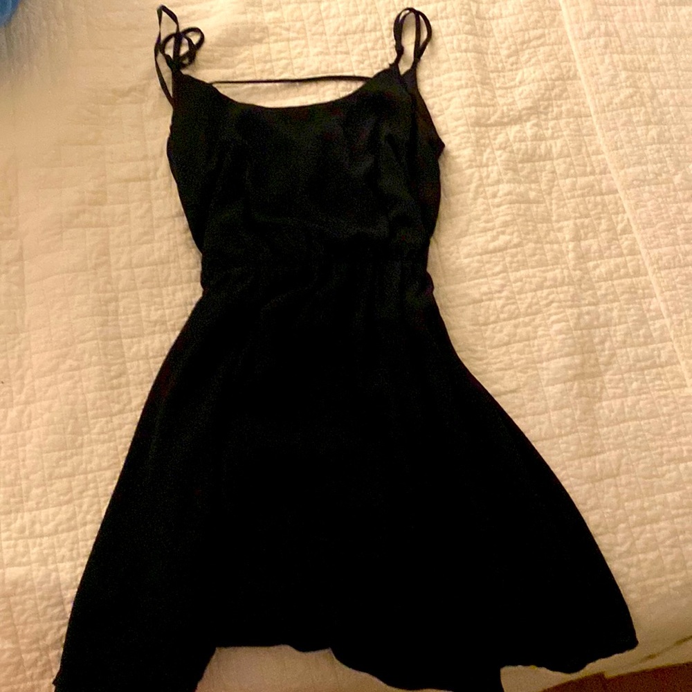 Satin Short black Dress